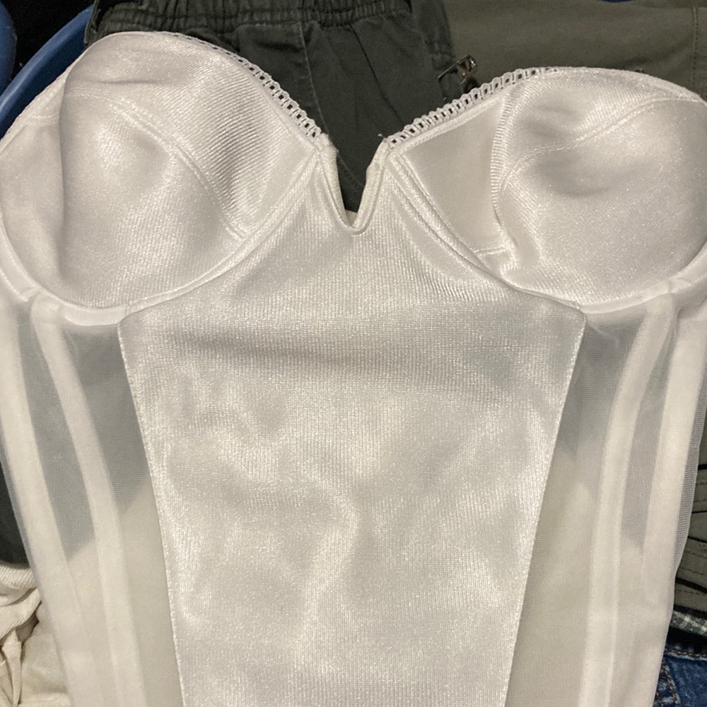 Vintage Sweetheart Corset White Small